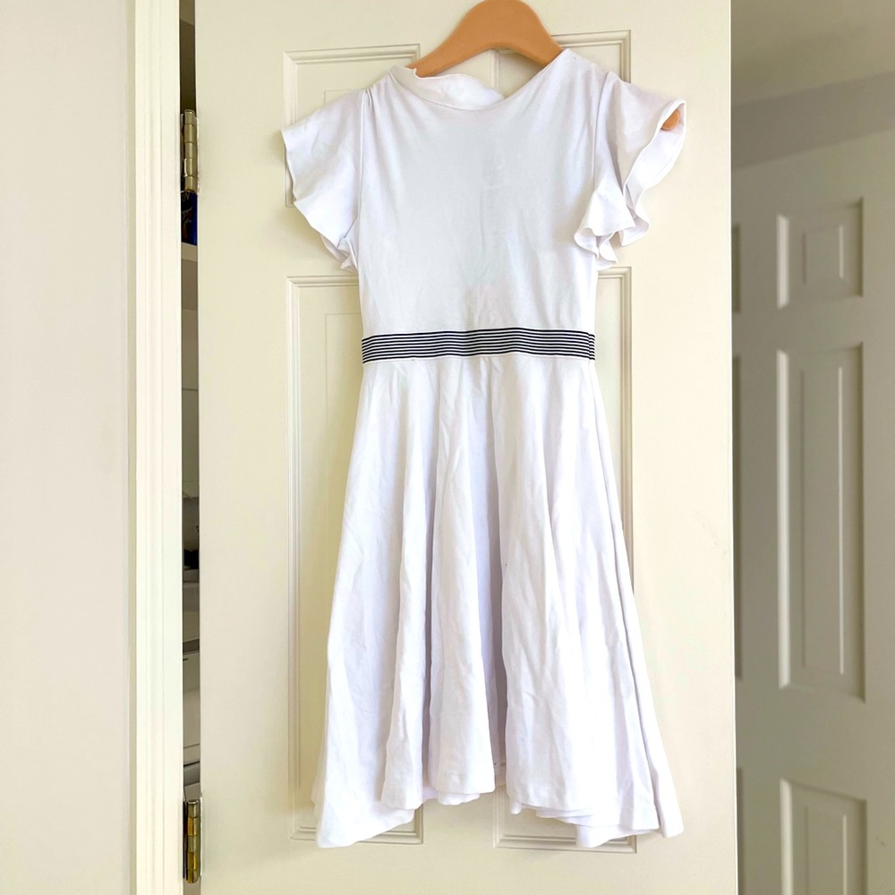 Jacardi white girls dress